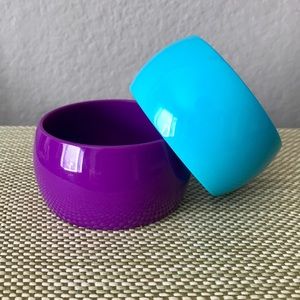 Purple and Turquoise bangle set